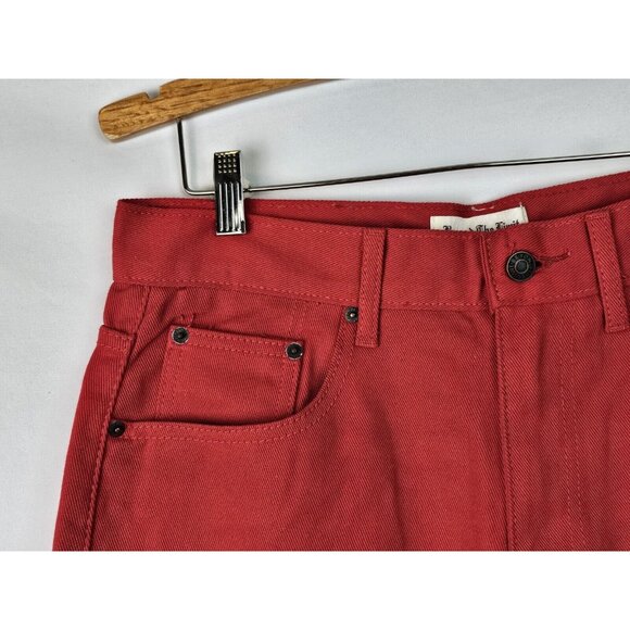Beyond The Limit Men's Jeans Size 34 x 32 Red Straight Leg Denim Jean Pants - Picture 2 of 10